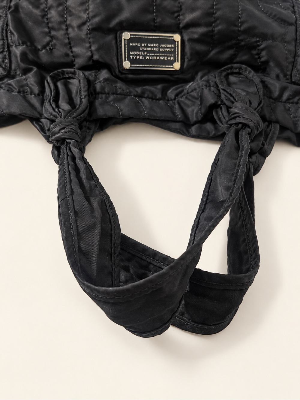 Marc by Marc Jacobs Standard Supply Black Quilted Nylon Tote Bag - Picture 6 of 10
